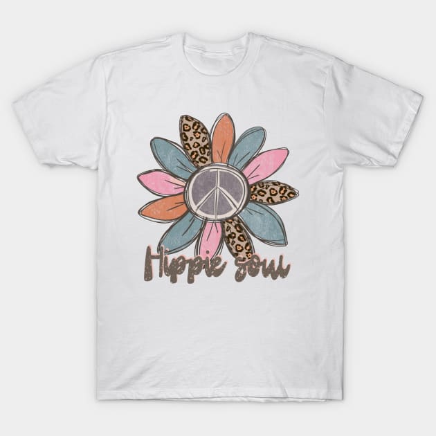 Hippie Soul Boho Daisy shirt T-Shirt by Mastilo Designs